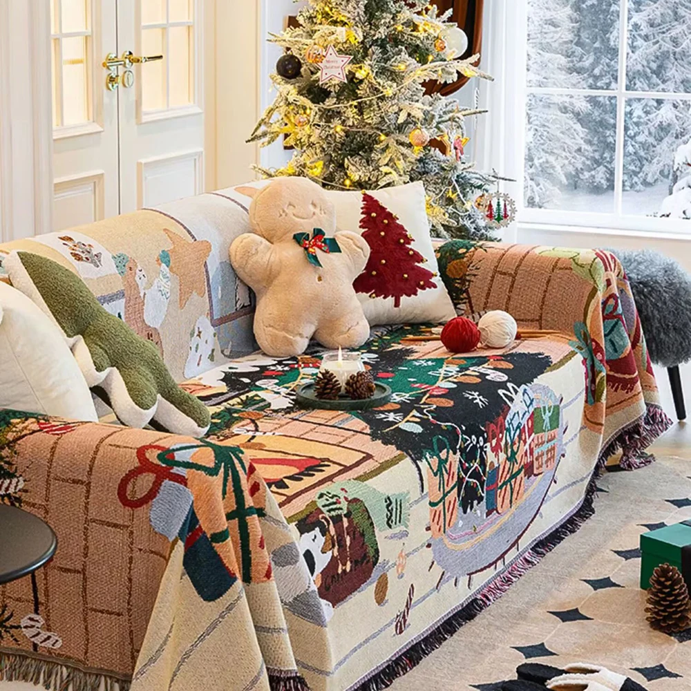 Плед для рождественской елки