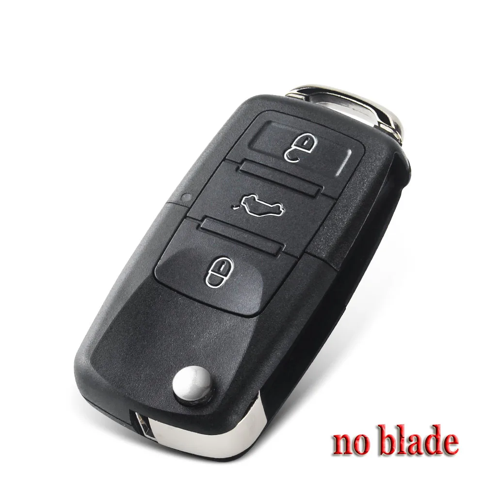 

KEYYOU для VW для Volkswagen Jetta Golf Passat B5 B6 Beetle Polo Bora Caddy MK5 Skoda 3Button дистанционный откидной ключ от машины