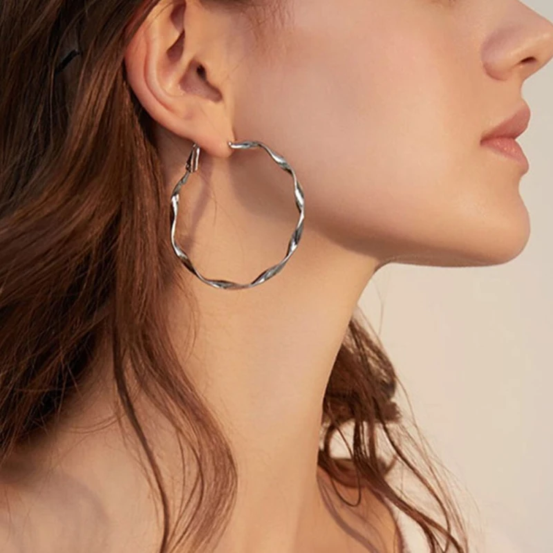 

Round Drop Earrings for Women Simple Design Geometric Earring 2020 Fashion Jewerly Trend Acessories AM3022