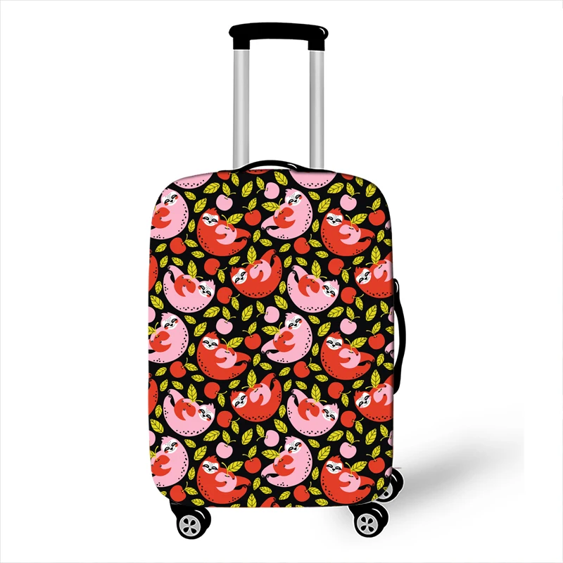 Custom Design Funny Slow Sloth Print Luggage Cover for Travelling Anti-dust Suitcase Cover Elastic Trolley Case Protective Cover