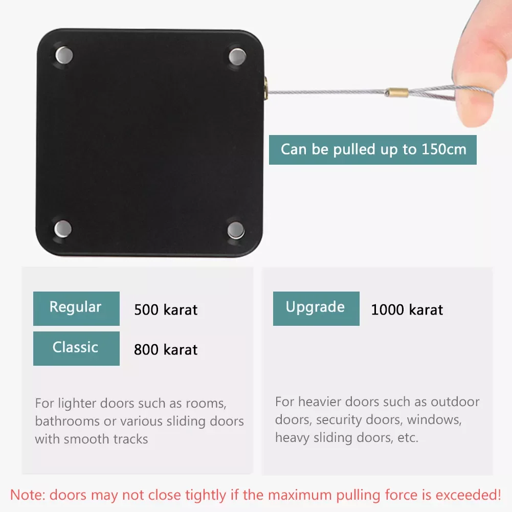 

Multifunctional Pull Punch-free Automatic Closer Easy to Install Anti-corrosion Door Closing Device for Car Door Buffer Closing