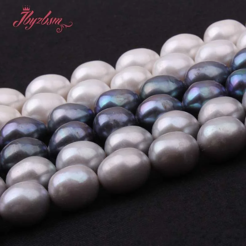 10-11 5 мм Овальный культивированный пресноводный жемчуг бусины из натурального