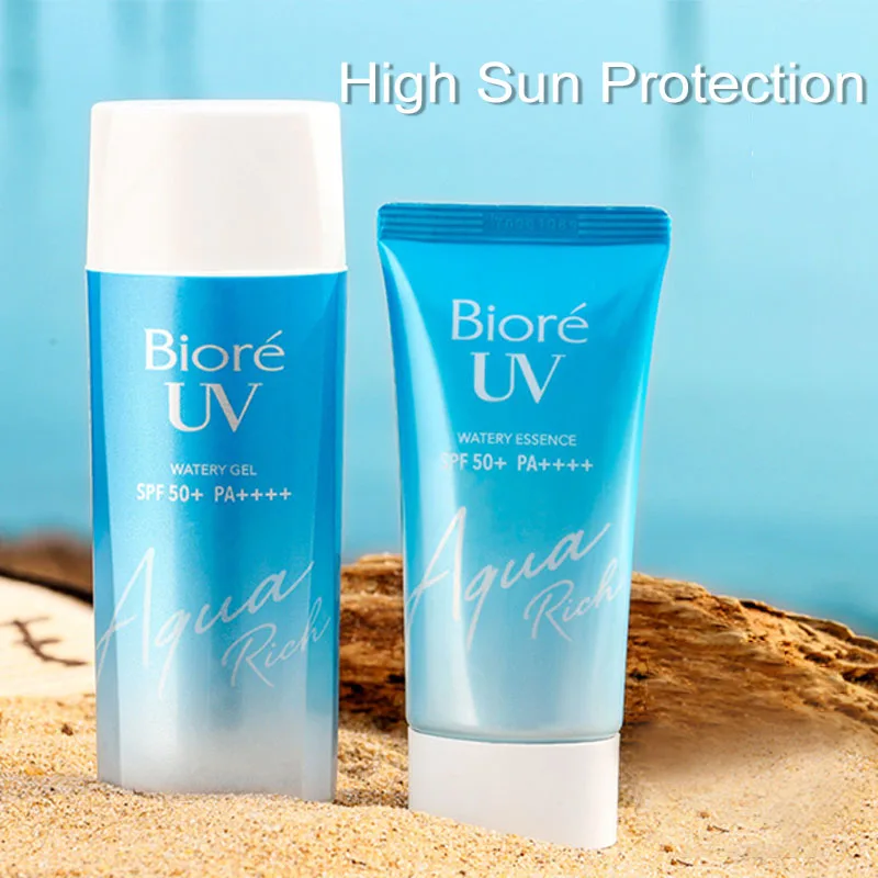 

Biore UV Aqua Rich Watery Essence Sunscreen Japan Cosmetic SPF50 Skin Care Sunscreen Cream Gel Lotion for Face Body 50ml / 90ml