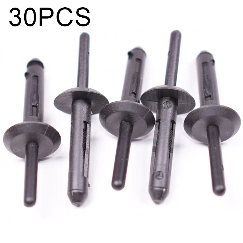 30pcs Car Expansion Push Pin Rivets Fastener 6.3mm Hole 34201631 Fender Bumper Clips For Chrysler For Jeep WJ Grand Cherokee
