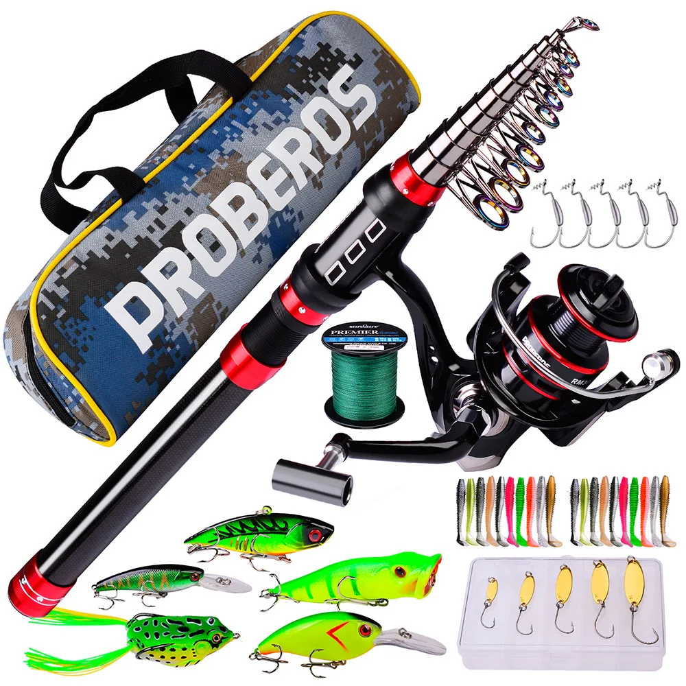 

1.8-3.6m Telescopic Casting Fishing Combo Portable Ultralight Rod and 7.2:1 Gear Ratio Fishing Reel Fishing Combo Fishing Rod