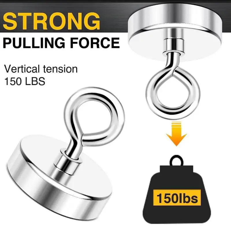 Супермощные неодимовые рыболовные магниты N52 крючки спасательные неодимовый