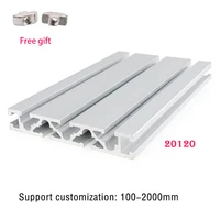 1pcs 20120 aluminum profile extrusion anodized linear rail diy cnc 3d printer engraving machine 100 200 300 400 500 600 800 1000