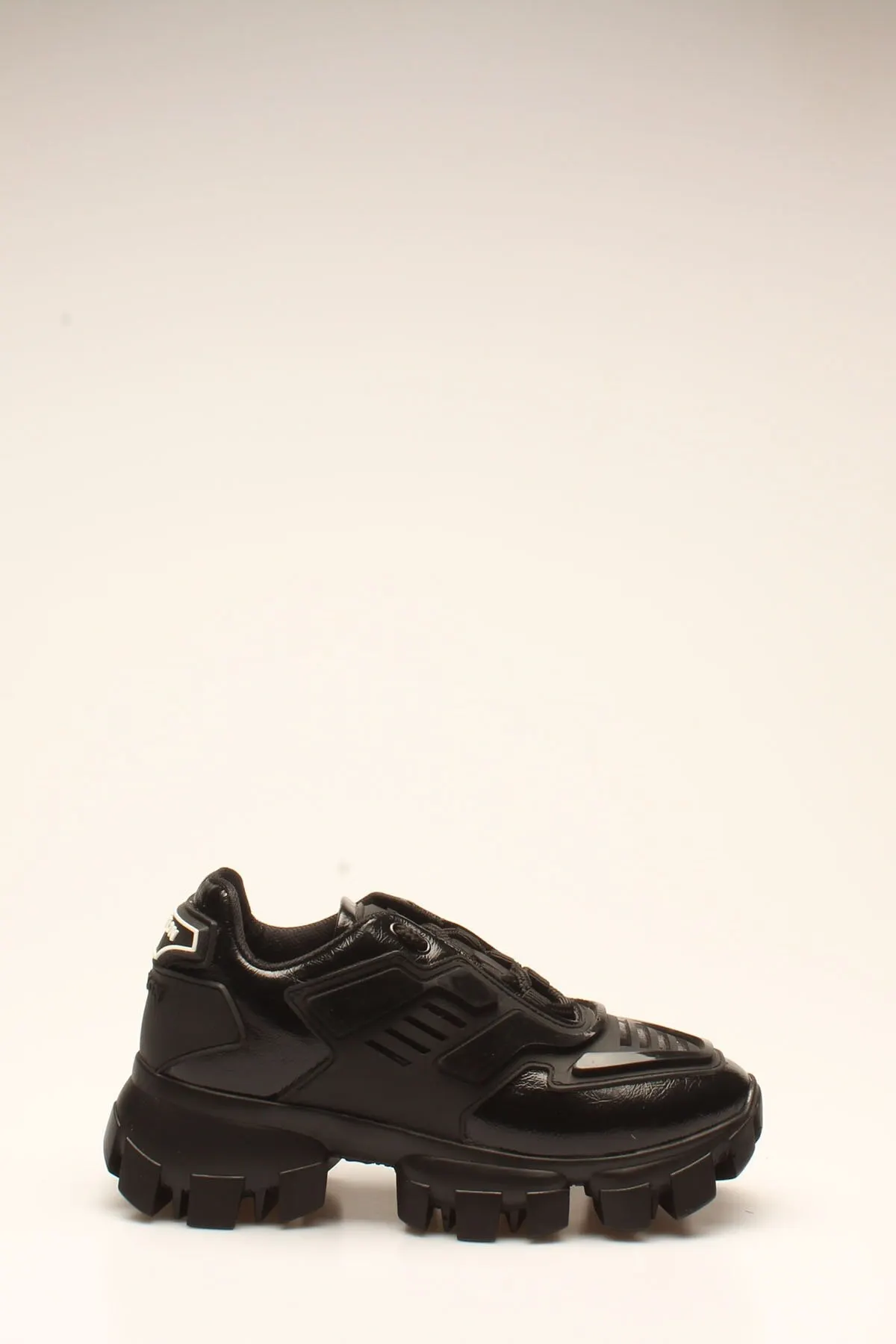 

Fashion Style Black Crinkle Patent Leather women's Sports Sneaker