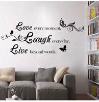 english live carved wall stickers living room bedroom decoration letter wallpapers vinyl self adhesive