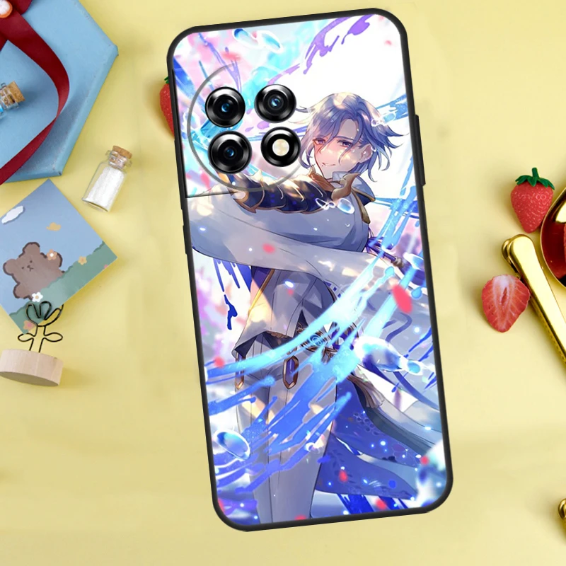 Kamisato Ayato Genshin Impact для OnePlus Nord 2 2T CE 3 Lite N10 N20 N100 Ace 8 Pro 9 10 8T 9R 10T 10R 11 чехол