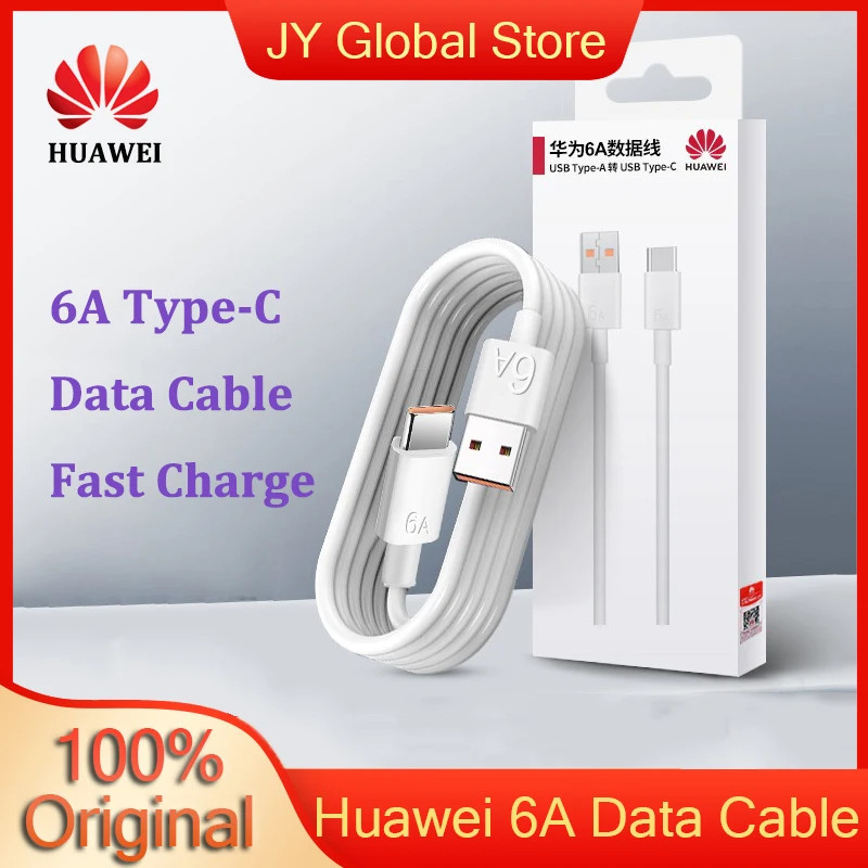 Кабель для передачи данных HUAWEI 6A, внешний аккумулятор с поддержкой HUAWEI SuperCharge Max 66 Вт, совместим с зарядкой 10 В, 4 а, 10 в, а и 9 в, 2 А
