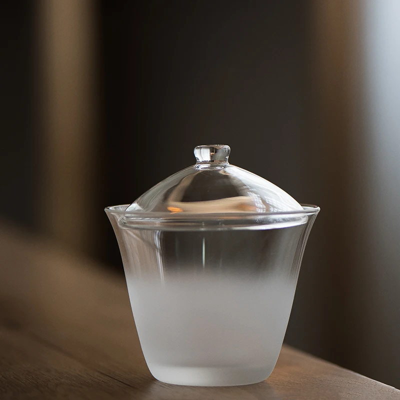 

heat-resistant glass gaiwan clear glass tureen kung fu teaware 130ml