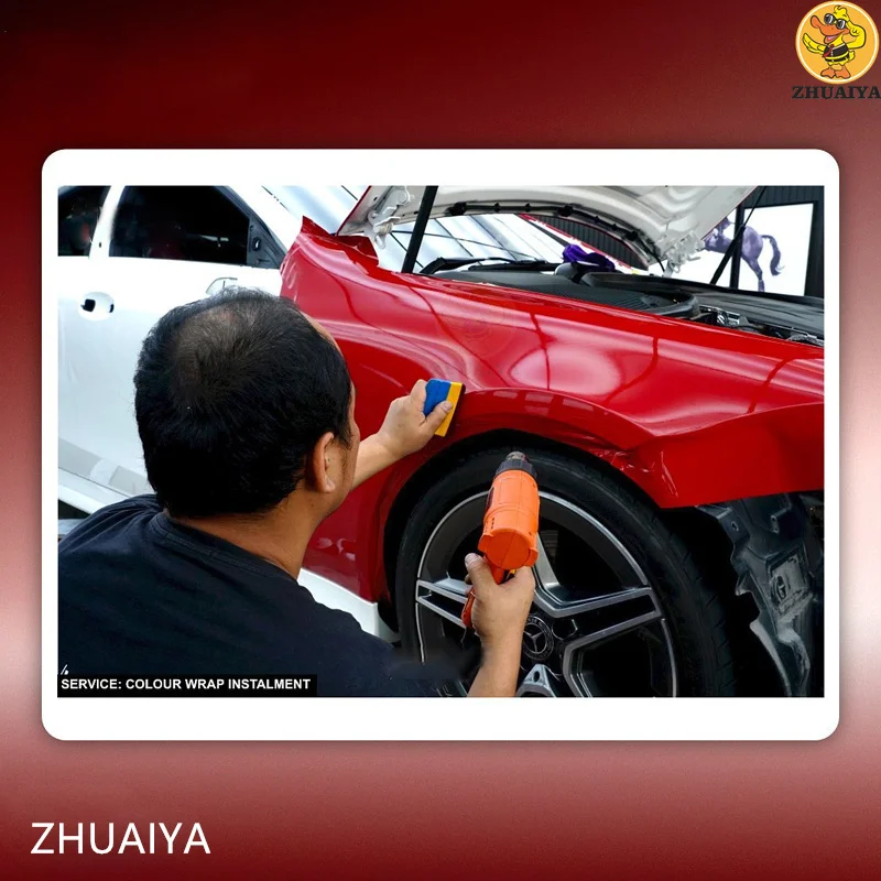 Жидкая Серебристая виниловая пленка ZHUAIYA для упаковки автомобилей не содержит