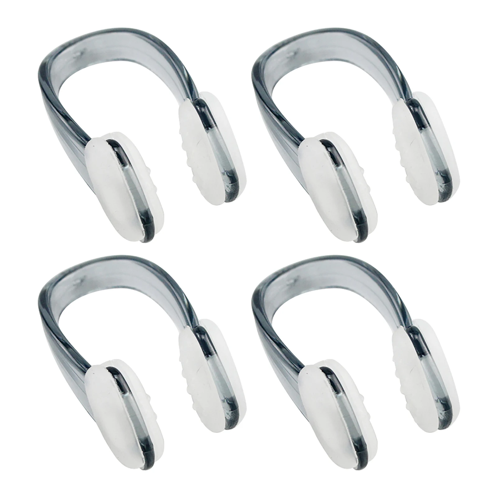 

4pcs Protective Gear Beginner Practical Portable Training Non Slip Free Diving Soft Adult Children Swimming Nose Clip Waterproof