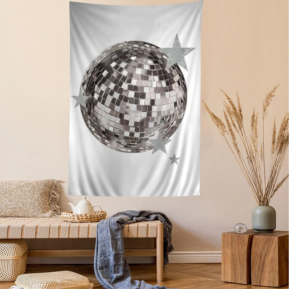 Диско-шар DIY настенный гобелен висит Таро хиппи настенные коврики домашний декор