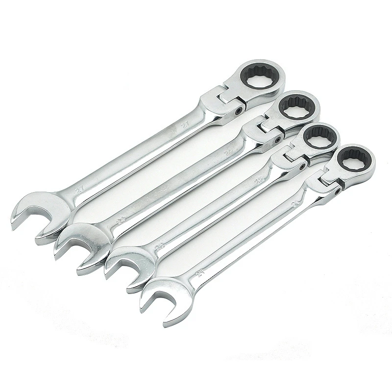 

6-32mm Flexible Head Wrench Set Key Ratchet Pulley Tool Ratchet Wrench Combination Wrench Ratchet Set