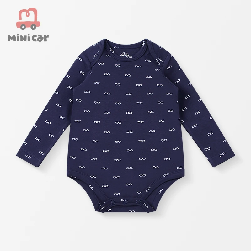 

2022 Mini Car Baby's triangle hatchsuit baby's fart suit newborn's one piece clothes