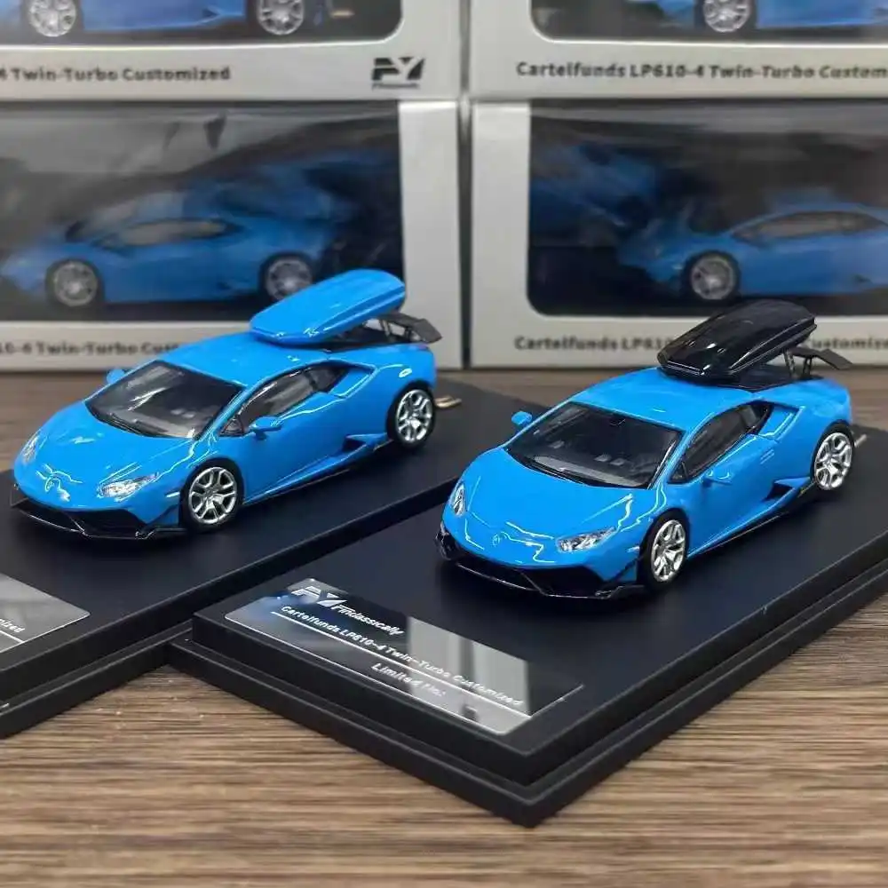 Фото Коллекционная модель автомобиля Findclassically 1:64 Huracan с функцией путешествия, литая под давлением №2