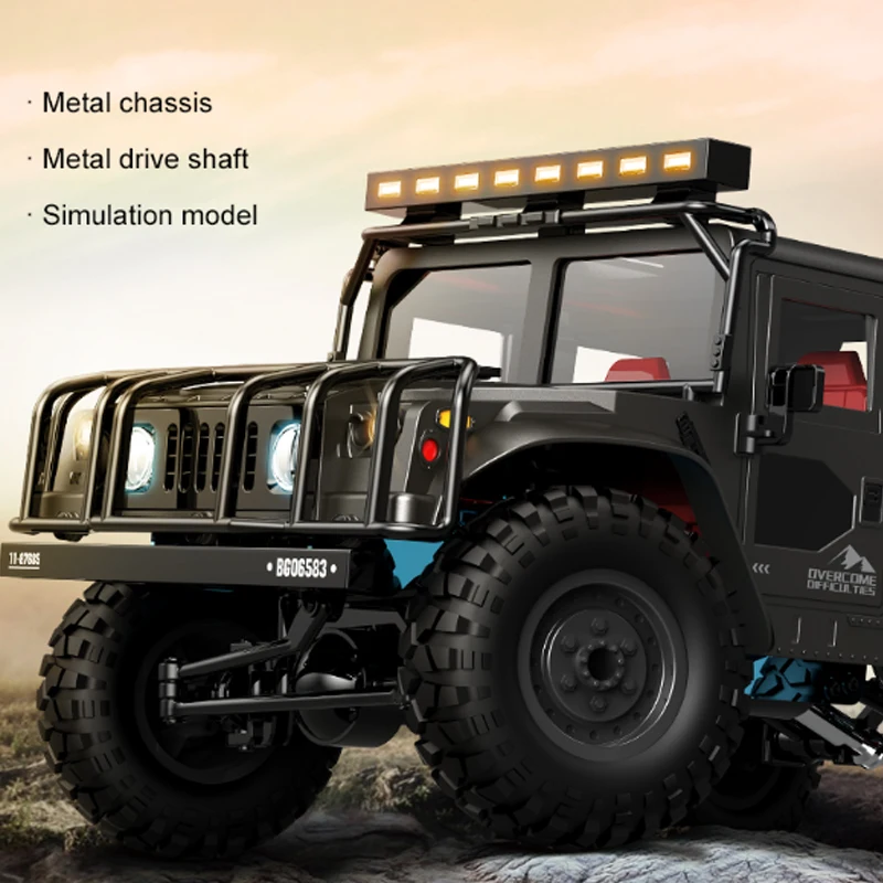 Cool Rc Car Simulation Hummer Car Model 1:12 Full Scale 2.4g 4wd Climbing Off-road High-speed Car Gift Collectibles enlarge