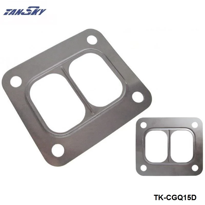

10PCS/LOT T4 Turbo Turbine inlet divided gasket Stainless Steel 304 Gasket For T04 turbo HQ turbo inlet gasket TK-CGQ15D