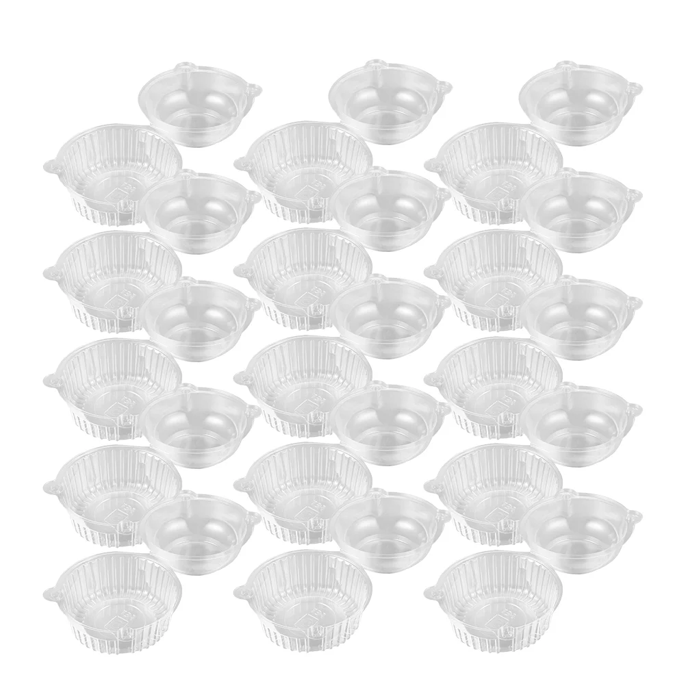 100 шт. прозрачная коробка для торта пончик кекс кондитерская упаковка контейнер в