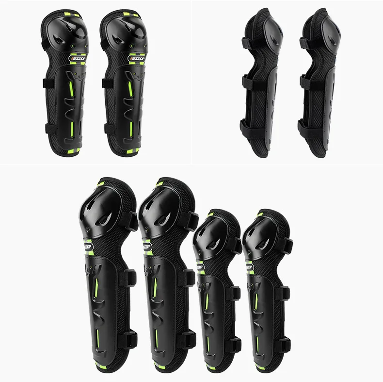 The new Universal four-piece motorcycle knee pads, elbow pads, four-piece off-road protective gear enlarge