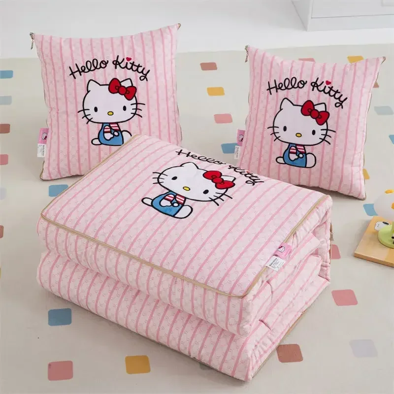 Милое одеяло Hello Kitty My Melody Kuromi в стиле аниме Kawaii MINISO Ins милое с рисунком Cinnamoroll