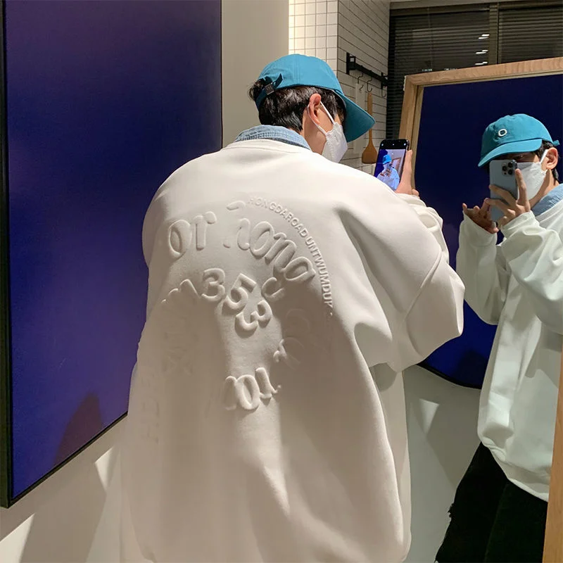 Privathinker корейские мужские свитшоты 2022 весенние трендовые толстовки большого