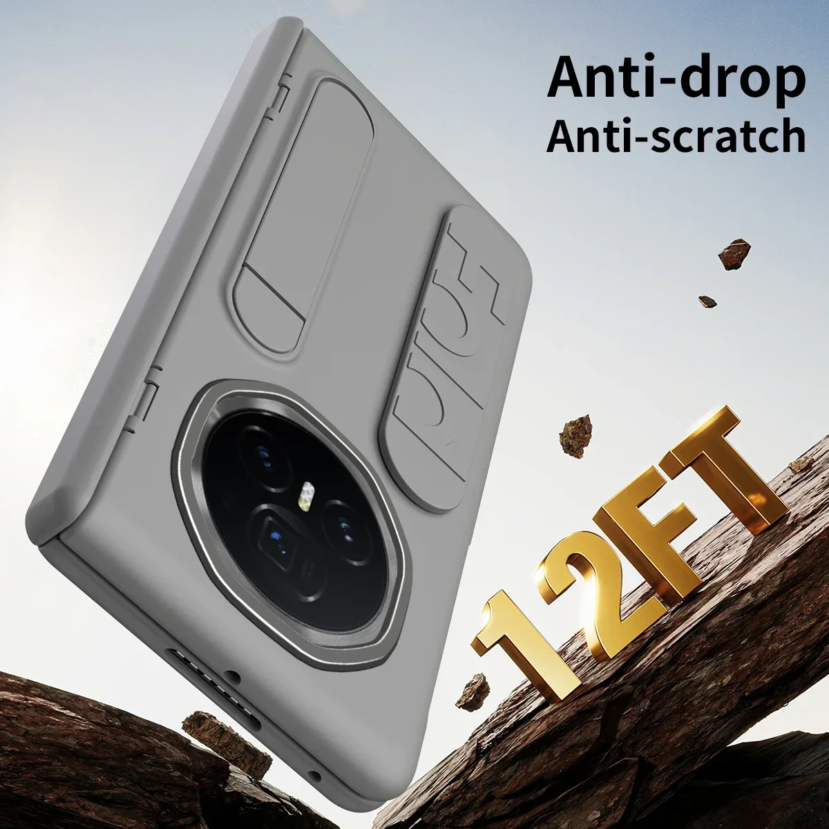 Матовый складной чехол для Honor Magic V3 MagicV3 приятный кожи матовый держатель с петлей