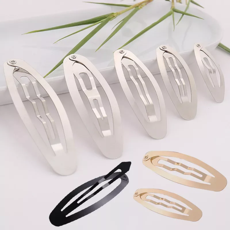 Hair Clips Oval BB Hairpins Base for Jewelry Making DIY Barrette Hairgrip Metal Gold Black Color Hair Pin Clip Accessories