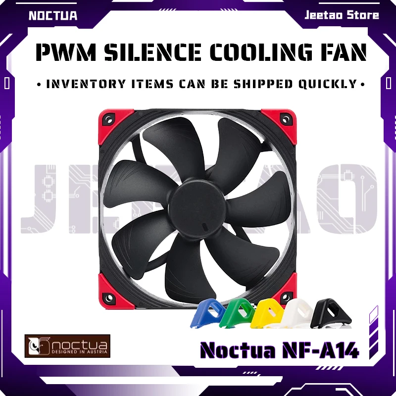 

Noctua NF-A14 PWM Chromax.Black.Swap 14CM PWM Case Fan Black Body Silent Fan 12V 4Pin Computer CPU Cooler Radiator Replace Fan