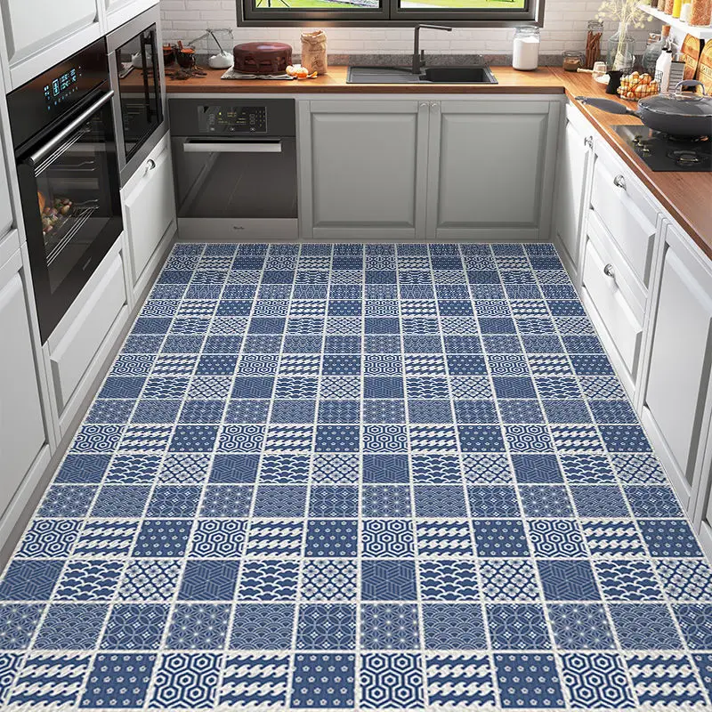 

Leather Kitchen Mat Outdoor Rug Oil and Water Proof Floor Mats Entrance Door Mat Coffee Tables Mat Luxury Room Decor Carpets Rug