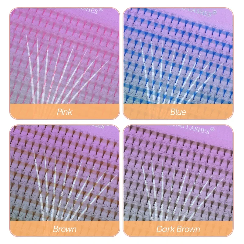 Ресницы для наращивания из меха норки с узким стержнем