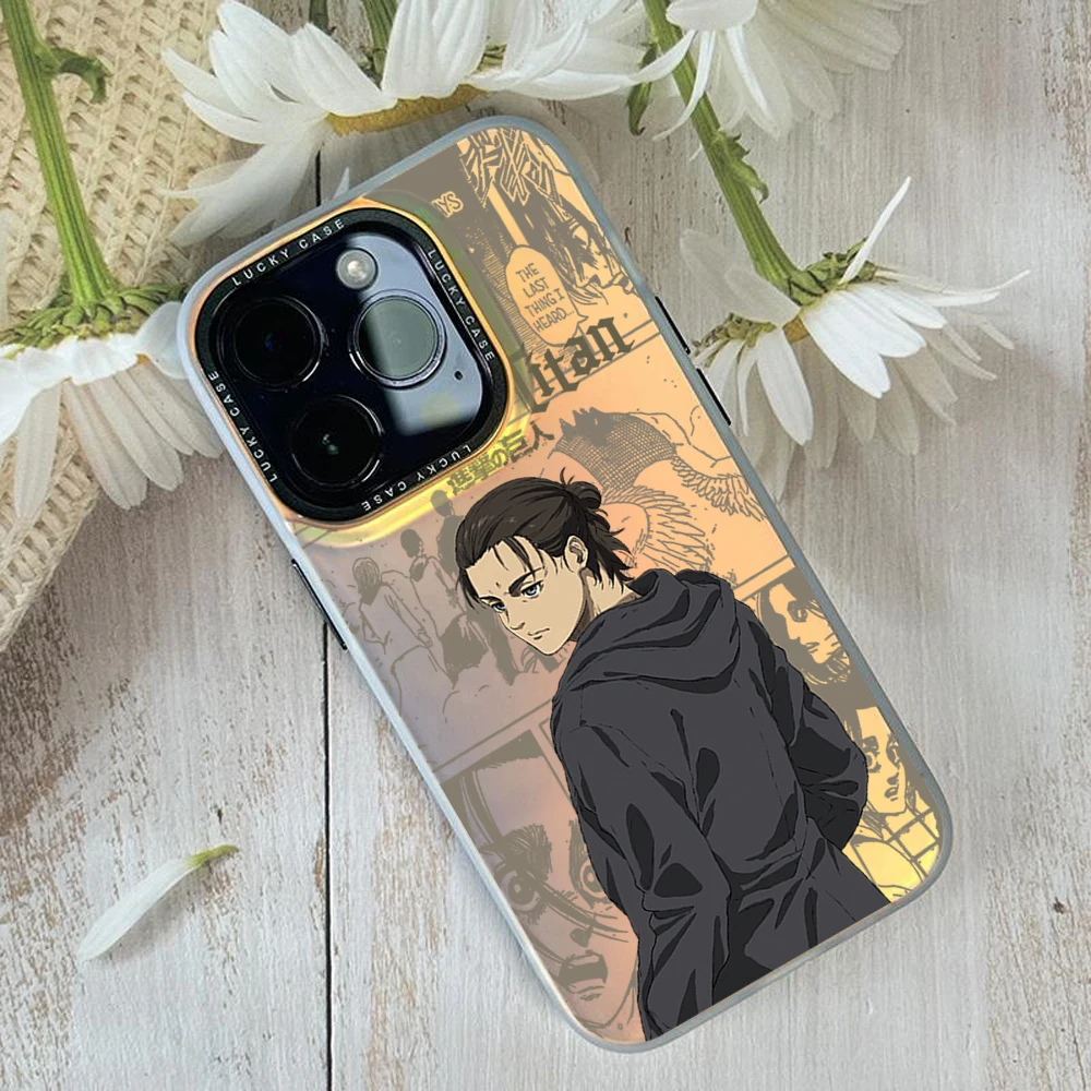 Чехол A-Attack On Anime T-Titan для Huawei MATE 60 70 PRO NOVA PURA ULTRA Honor 90 80 SE GT 200 IMD Chameleon Laser Phone Case