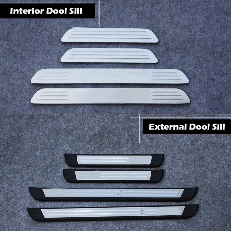 

Автомобильный аксессуар из нержавеющей стали для VW Touareg 2011 ~ 2018 накладка-манжета дверные пороги декоративный порог Модифицированная педаль