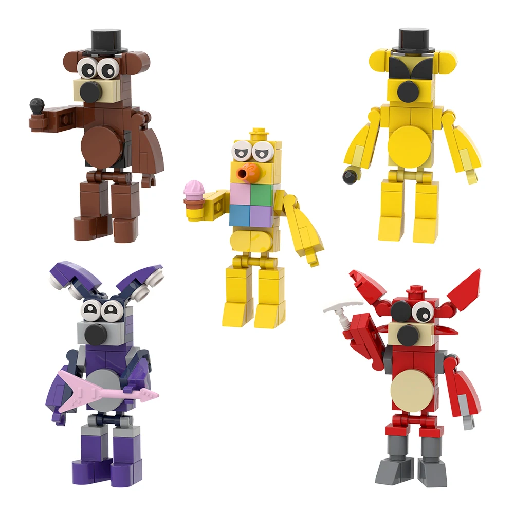 

Конструктор игрушечный MOC Five Night at Freddy's Security нарушения, 5 в 1