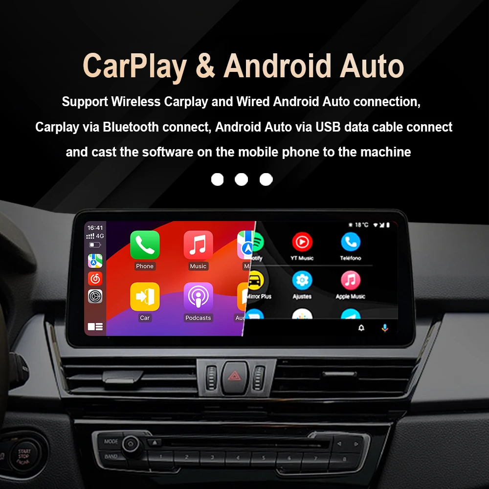 Фото Автомагнитола QLED с Android 15 и мультимедийным плеером для BMW 1 и 2 серий F20 F21 F22 F23 (2012-2017) с беспроводным CarPlay и DSP №4