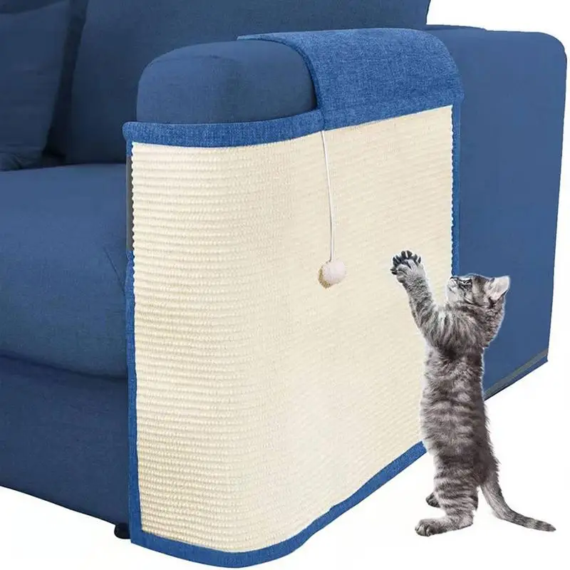 

Cat Scratch Sofa Protector Sisal Cat Scratch Furniture Protectors With A Ball For Sofa Durable Anti Scratch Carpet For Couch
