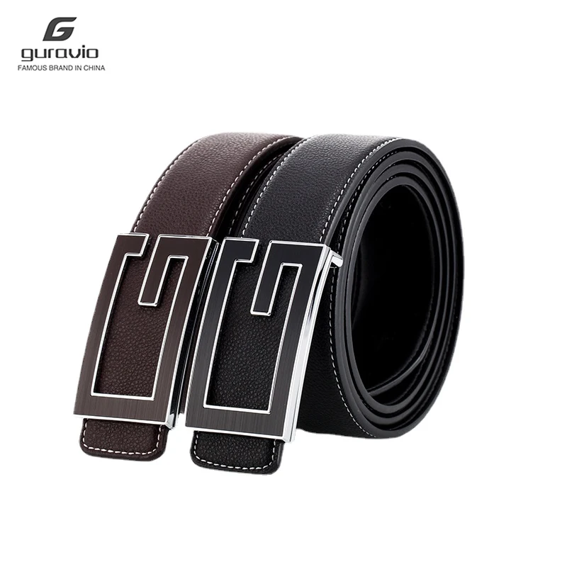 Top Luxury Designer Brand Brass G Buckle Belt Men High Quality Women Genuine Real Leather Dress Strap for Jeans Waistband