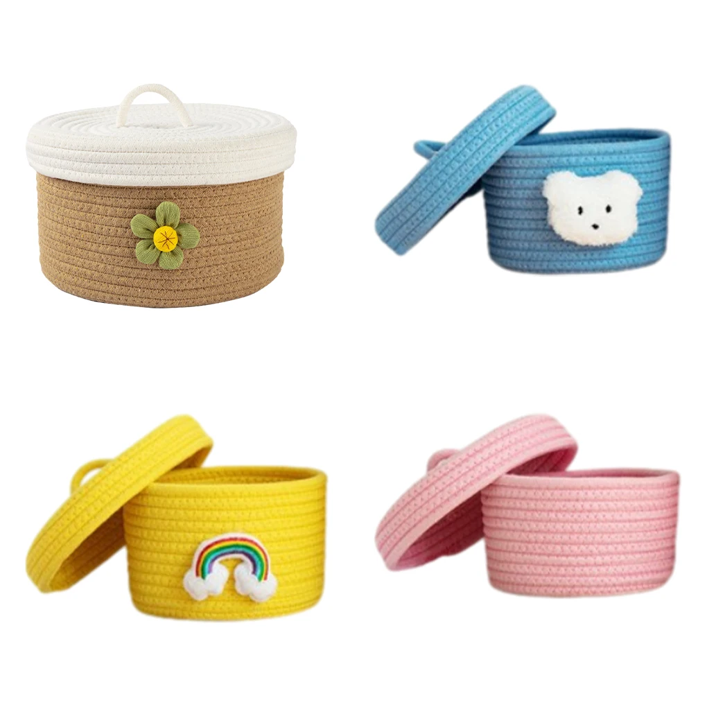 

Cotton Storage Basket For Bedroom Maximize Space With Handcrafted Cotton Rope Weaving Organize Space Storage Basket With