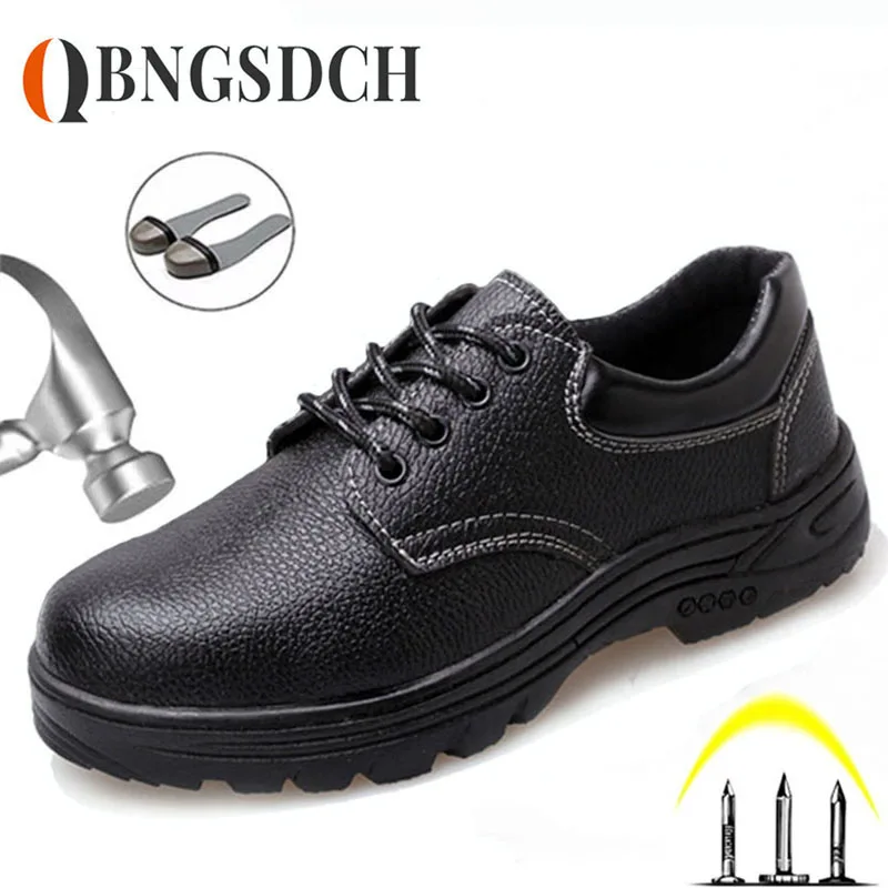 

Защитные рабочие ботинки со стальным носком для мужчин и женщин, непробиваемые кроссовки, неразрушаемые, легкие дышащие, для мужчин и женщи...