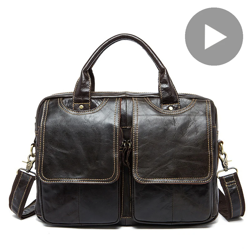 Luxury Big Crossbody For Genuine Leather Men Shoulder Bag Messenger Cross Body Handbag Briefcase Male Fashion Bolsas Sac A Main