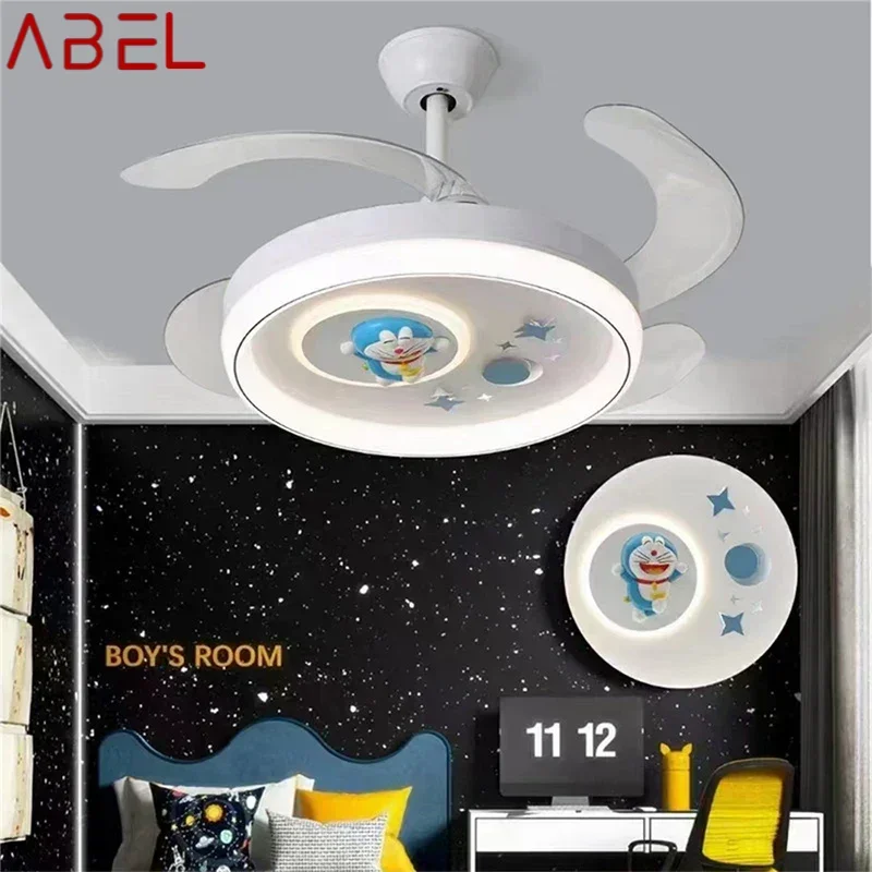 ABEL Nordic Children Stealth Fan Light Светодиодный современный гостиная Ресторан Спальня