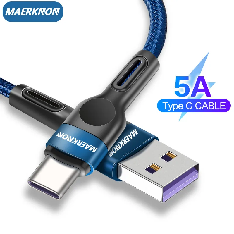 

5A USB Type C Cable Type C Fast Charging Cable For Huawei P40 Mate 50 Xiaomi 12 Pro Oneplus Redmi USB C Fast Charing Data Cord