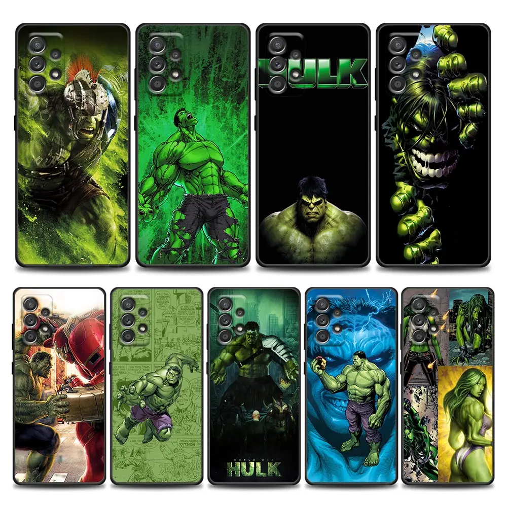 

The Hulk Phone Case for Samsung A01 A02 S A03s A11 A12 A21s A32 A41 A72 A52s 5G A91 S Soft Silicone