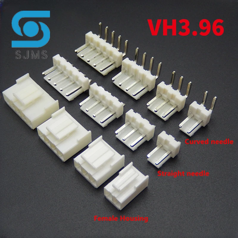 10 шт. VH 3 96 мм 2P 3P 4P 5P 6 P 7P 8 контактов Штекерный гнездовой разъем клеммы VH3.96 PCB JST