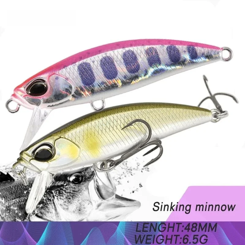 2024 Новые жесткие рыболовные приманки Minnow Quali Ba 48 мм 6 5 г |