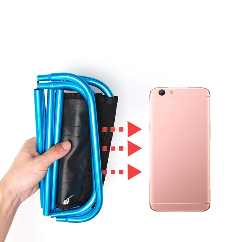 

Портативный складной стул для пикника, мини-стул из алюминиевого сплава для хранения, Ультралегкая мебель для рыбалки