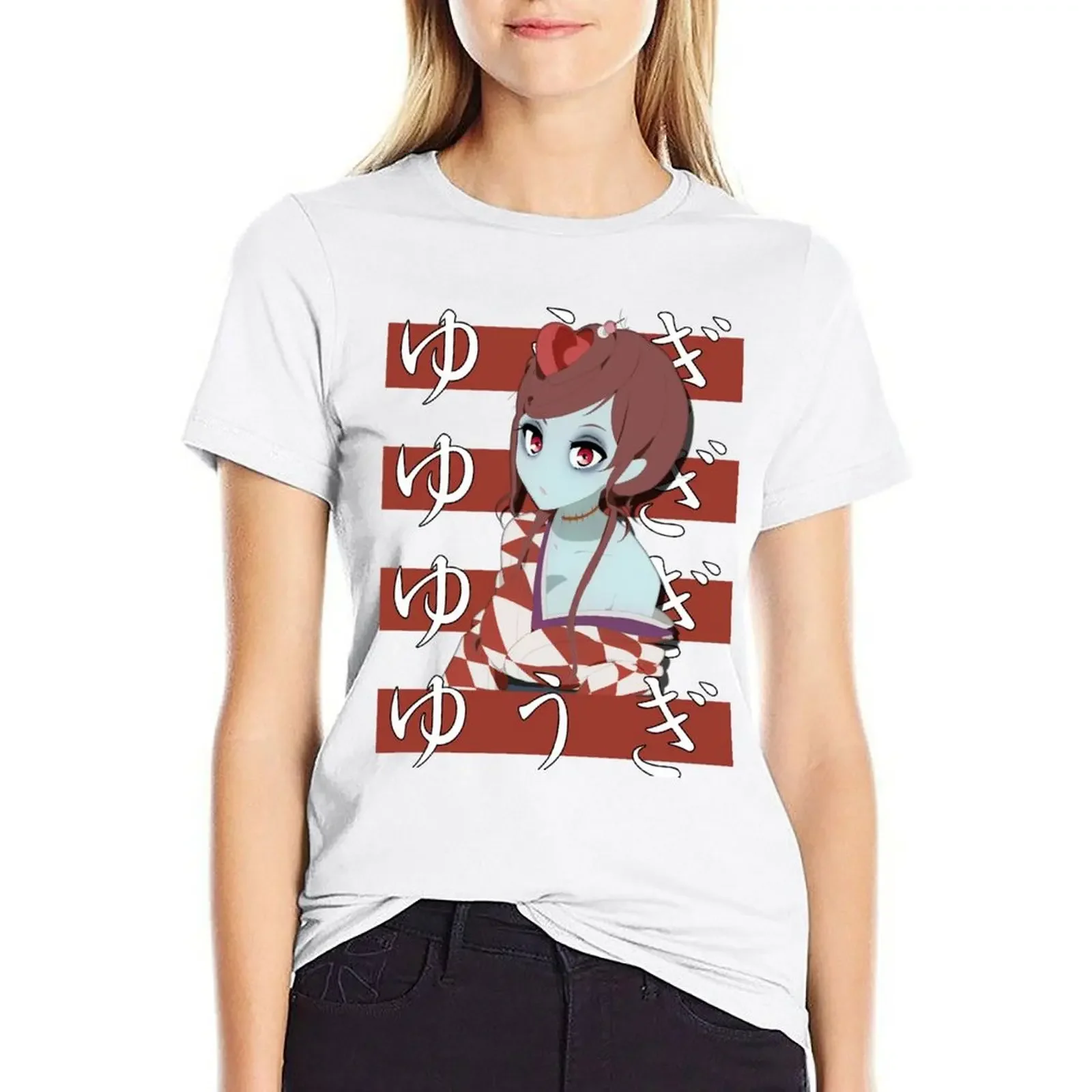 Yugiri-Zombie Land Saga футболка с аниме эстетичная одежда топы больших размеров футболки