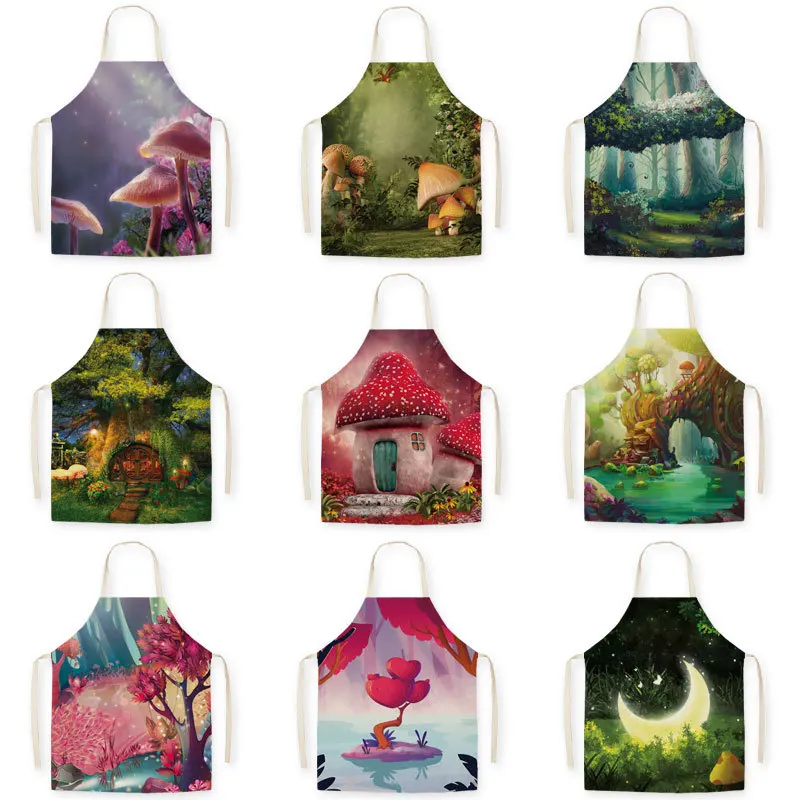 

Fairy Forest Beautiful Dream Aprons Cooking Apron Baking Accessories Apron for Men Kitchen Apron Smock Kid Apron Apron Dress